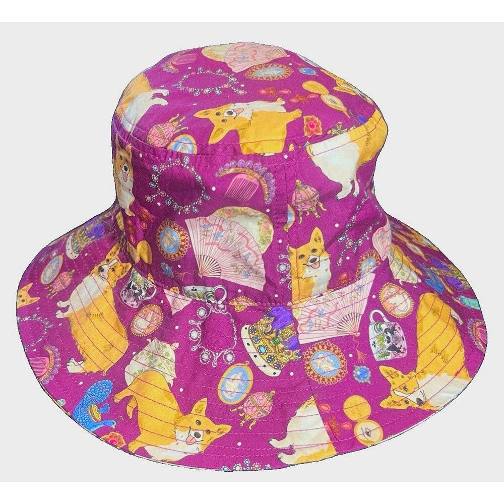 Karen Mabon x Disney Oh So Royal Purple Corgi Bucket Sunhat One Size